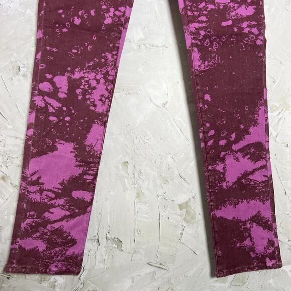 NWT MAVI SERENA Low-Rise Super Skinny ACID TIE DYE Jeans SIZE 27 x  32 Violet - Picture 8 of 9